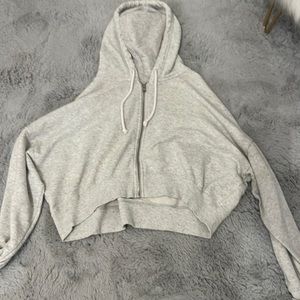 Hollister cropped zip up